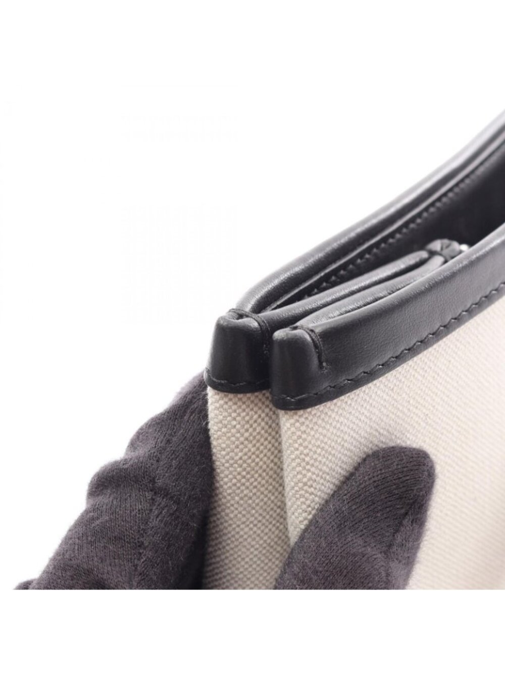 Balenciaga Tote Duty M Natural Black Canvas Leather - Picture 7 of 11